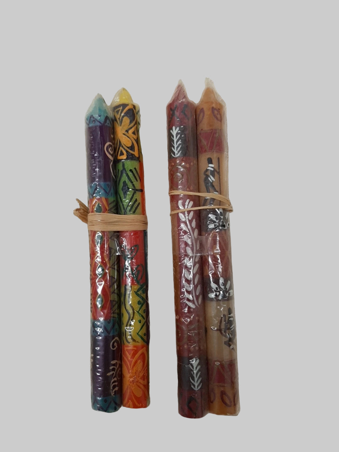 Nobunto Fair Trade Wax Candles Handmade In South Africa 2 packs African Design