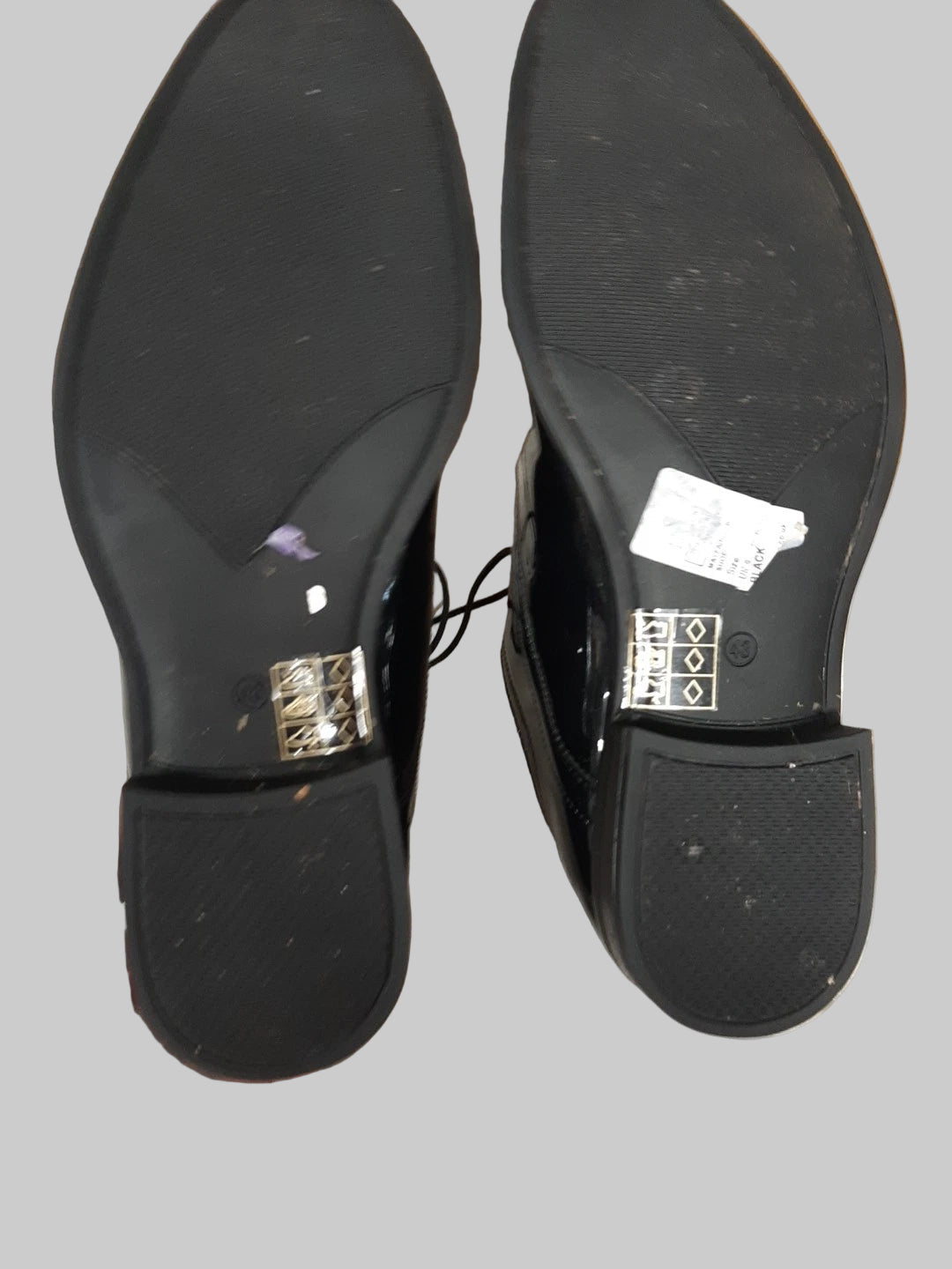 Moss Bros Shoes Mayfair Black Patent Dress Shoe UK 10