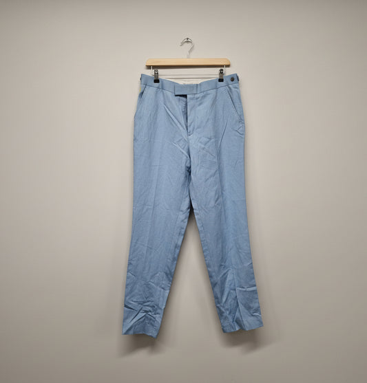 BNWT Jaegar Blue Regular-Fit Trousers Size 36 Straight-Leg Fit - NEW WITH TAGS