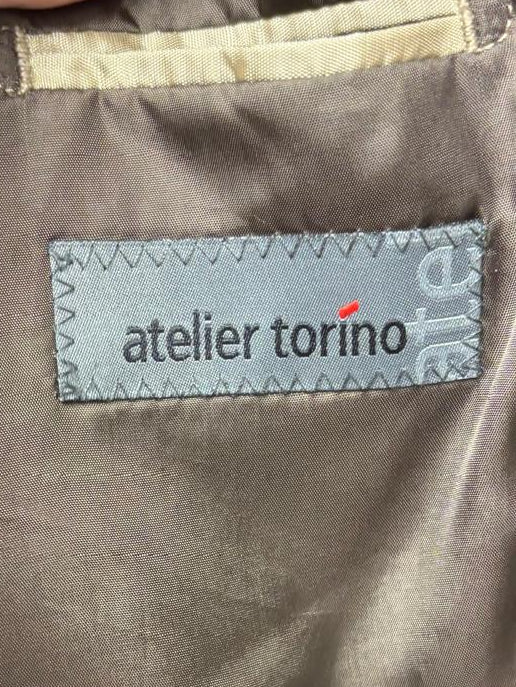 Atelier Torina Blazer Brown Cotton Wool Size 56 / 46R Jacket