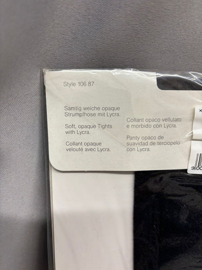 Wolford Velvet De Luxe Black Tights Size Small
