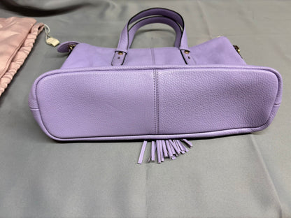 Radley Lilac Handbag Gold Metalwork Medium Sized