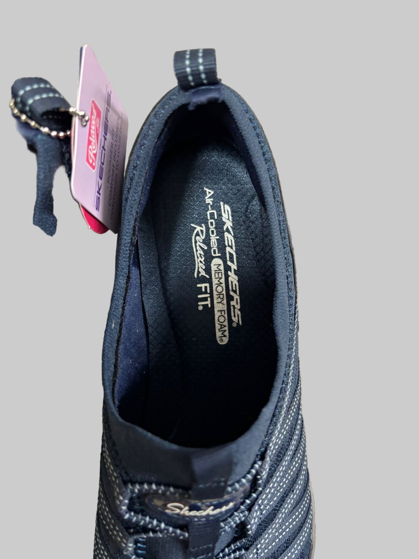 Navy Blue Skechers Slip Ons UK size 7 BNWT