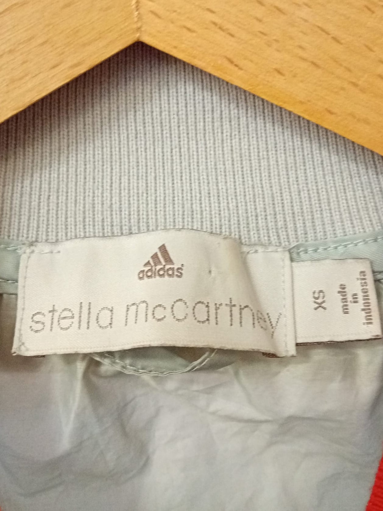 Stella McCartney (XS) Adidas Track Jacket UK 6 8 EU 34 36 Printed Light Blue Floral