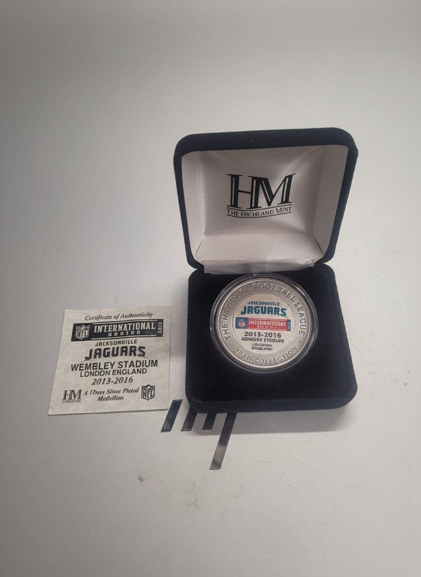New Jacksonville Jaguars Wembley Stadium Coin Flip 2013-2016 in Case