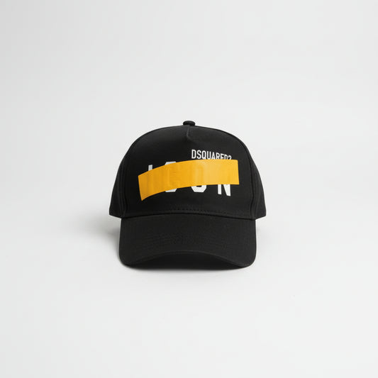 DSQUARED BLACK BASEBALL CAP - GOOD USED CONDITION