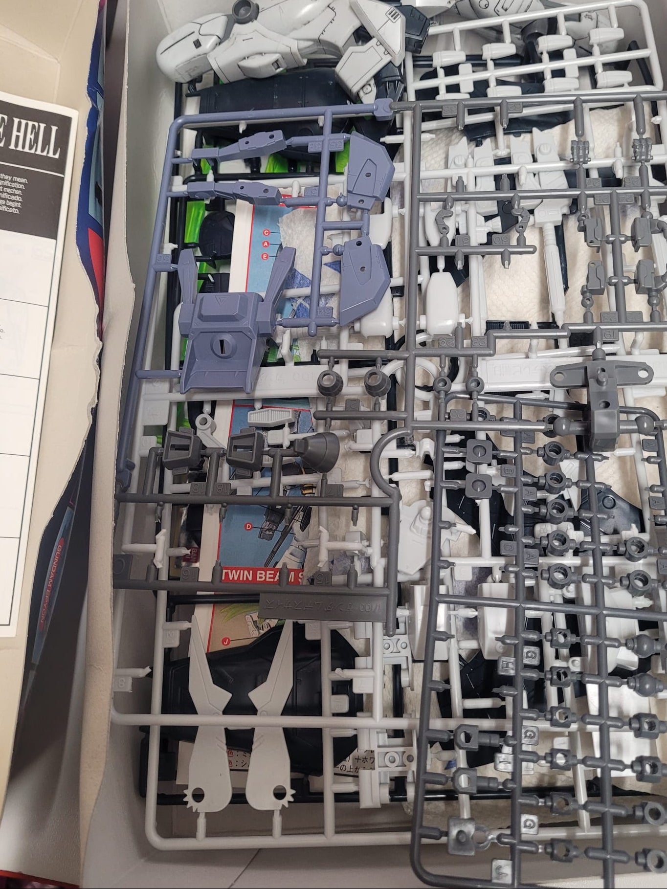 GUNDAM W Deathscythe Hell HG 1:100 Model Kit Open Box - Never Used