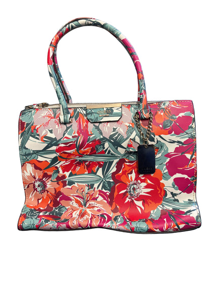Guess Ryann Floral Satchel Bag - Vibrant Floral Pattern - Handbag - Bag - Preloved