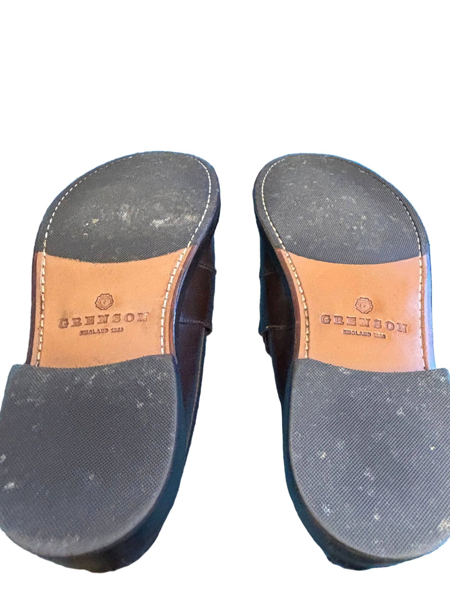 Gents Grenson Peter Leather Loafers Brown UK 5.5 EU 38.5 Slip-On