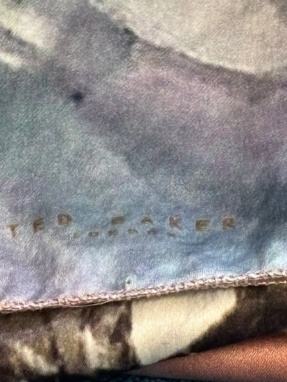 Ted Baker Mirrored Minerals Silk Scarf pre loved