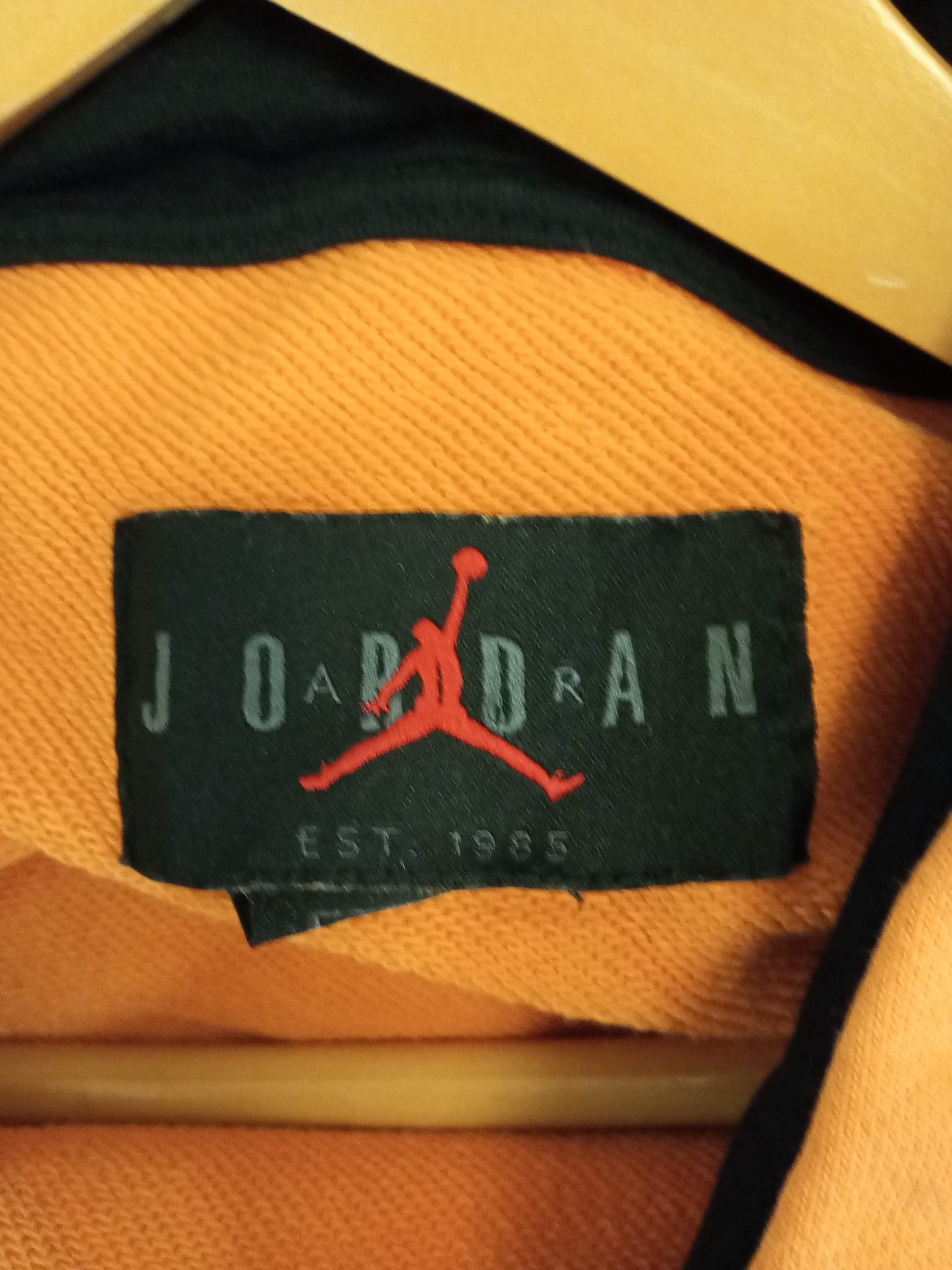 Nike - Air Jordan Orange Pull-Over Hoodie Size Small - Good Used Condition