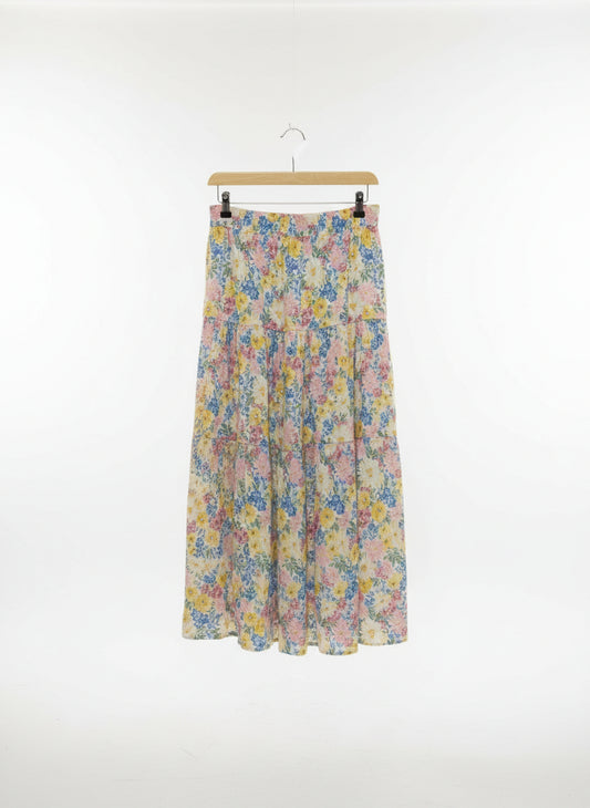 BNWT Stradivarious Floral Spring Skirt UK L