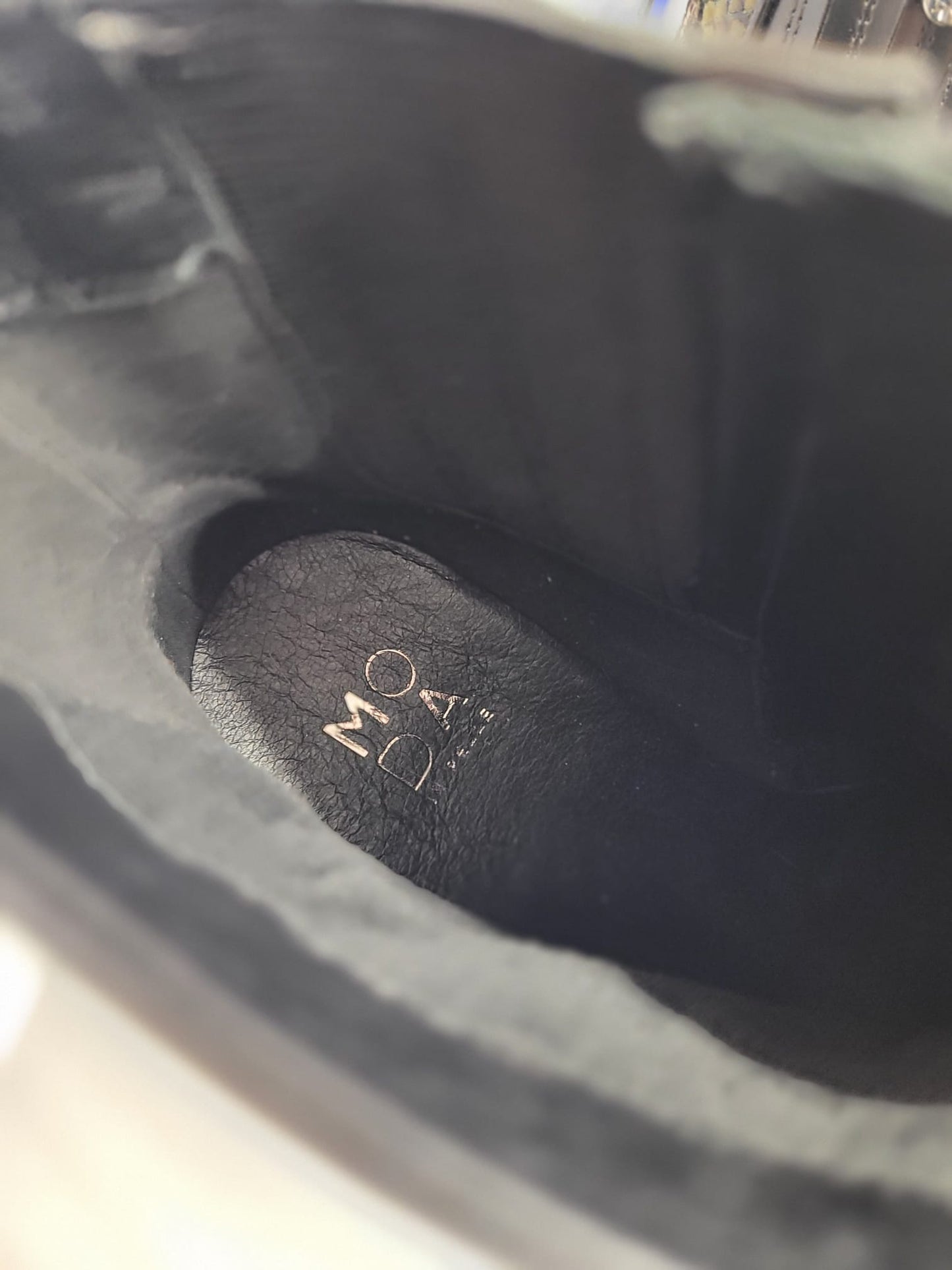 Ladies Moda In Pelle Black Leather Heels Boots UK 7 EU 40 Snakeskin Heel