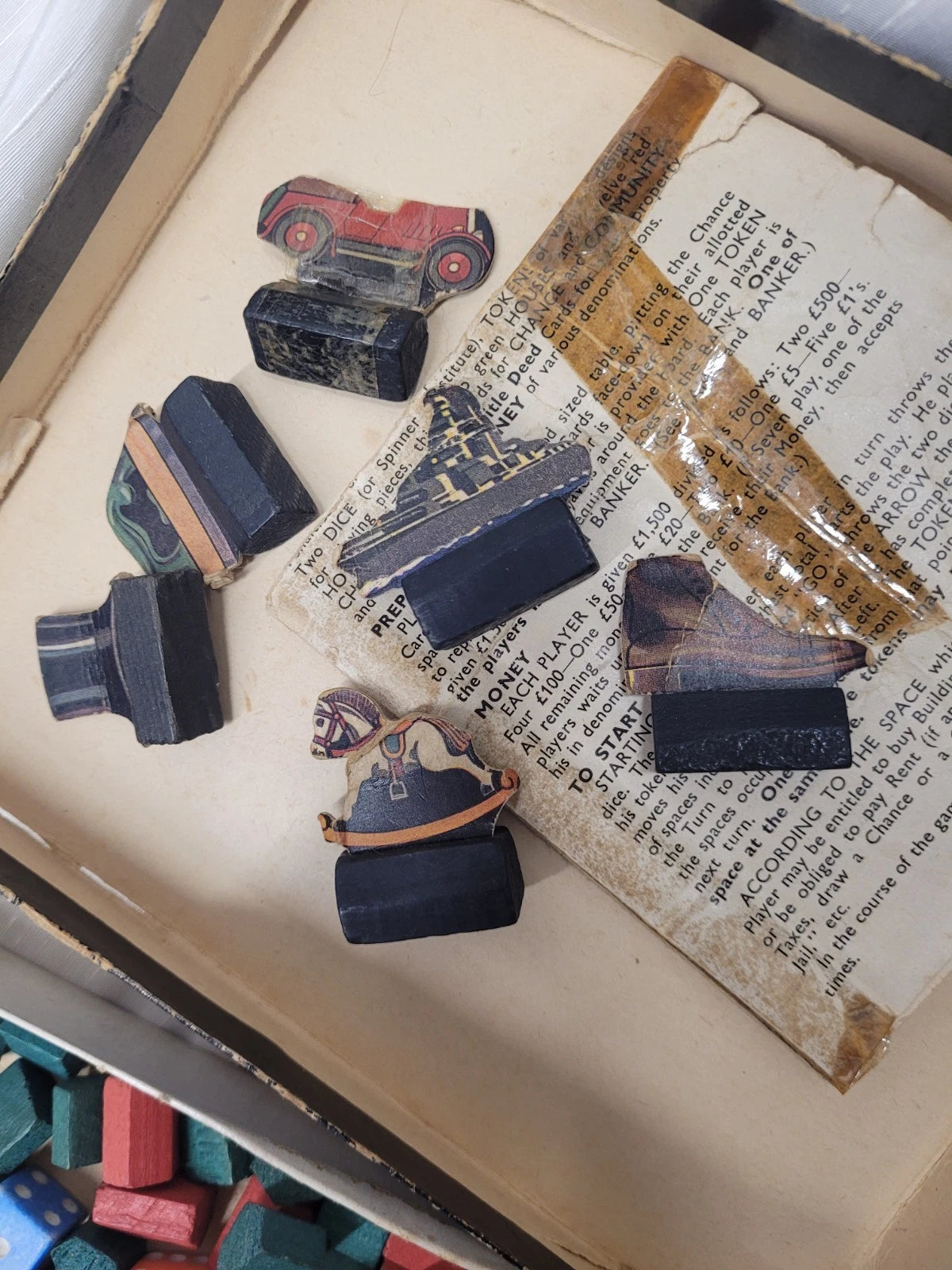 Vintage 1930's MONOPOLY PRE WAR Edition With Board All Original VGC