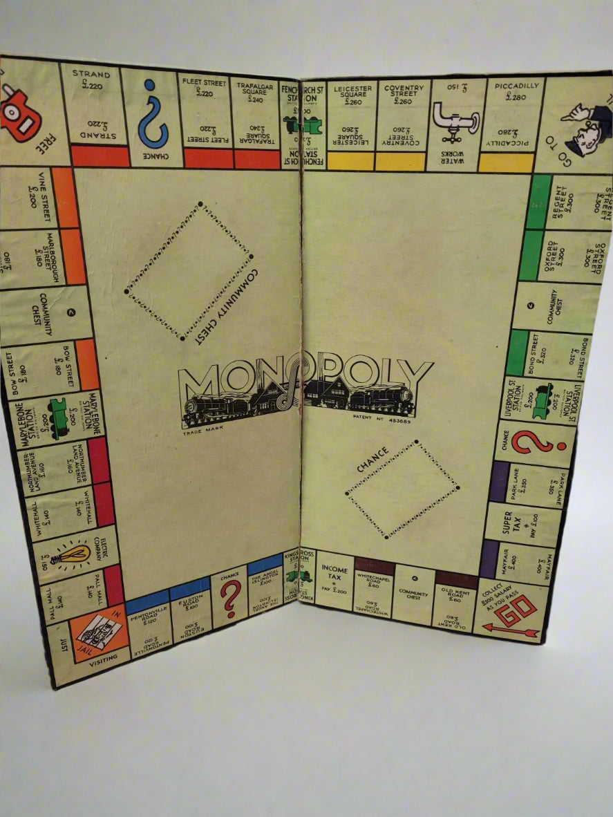 Vintage 1930's MONOPOLY PRE WAR Edition With Board All Original VGC