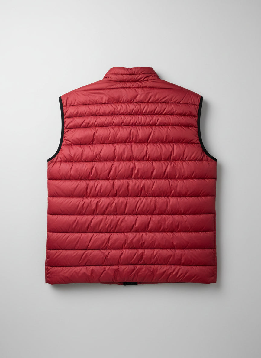 BNWT Hugo Boss Red Gilet Body Warmer Size UK 54 Burgundy Padded