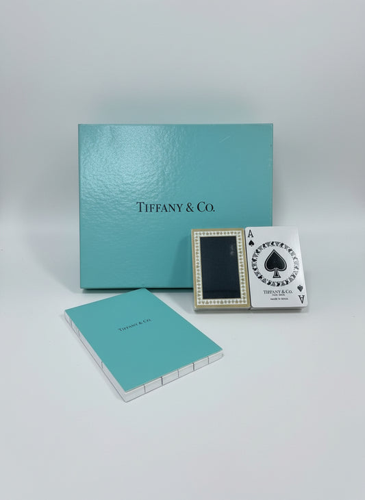 Vtg SEALED 1980's Tiffany & Co Bridge Poker Playing Card Two Deck Set