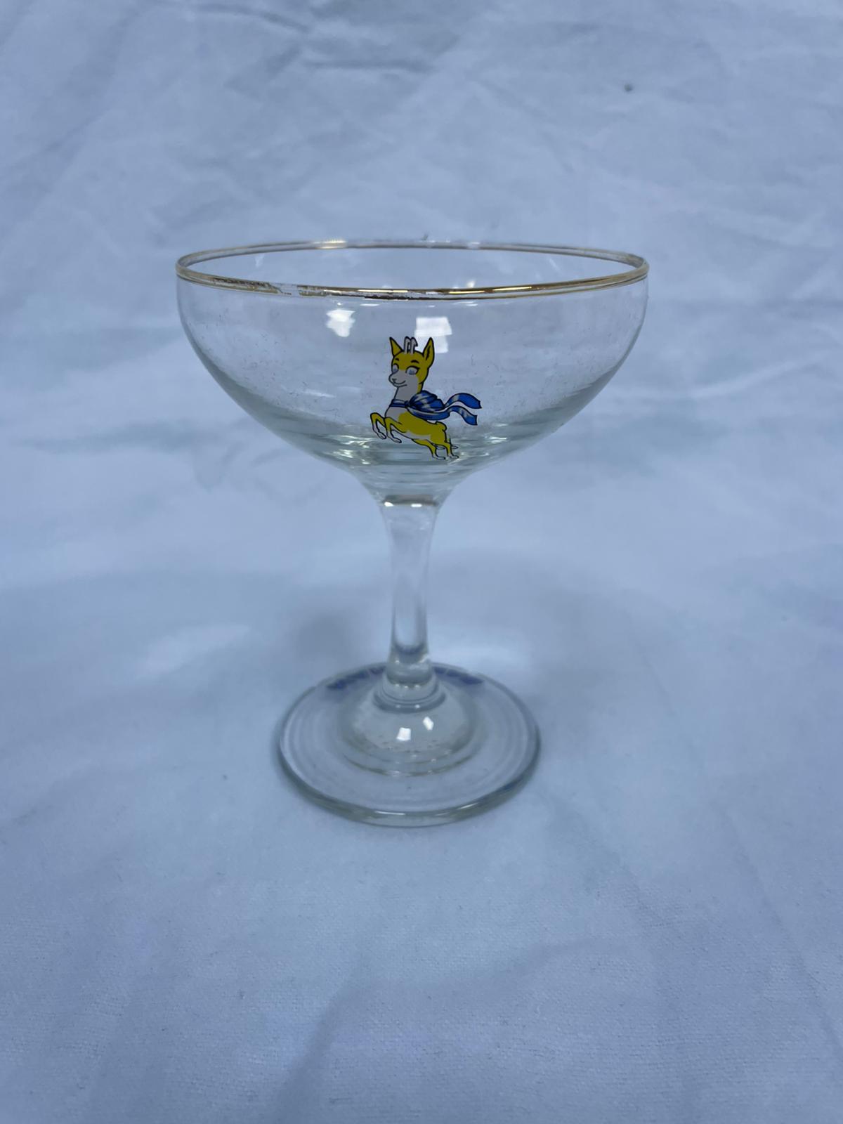 Babycham glasses x2