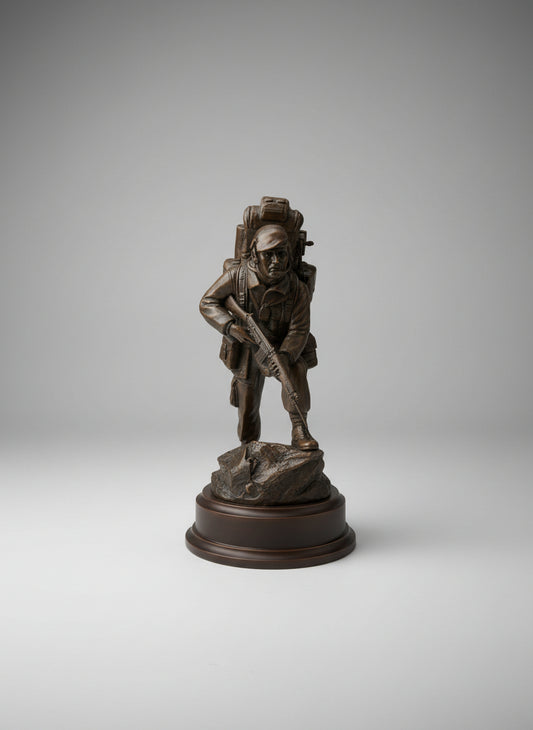 British Military Full Pack Soldier with SLR