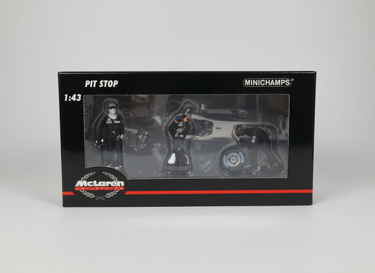 Minichamps 1:43 Pit Stop F1 Figures McLaren Front Tyre Change Set