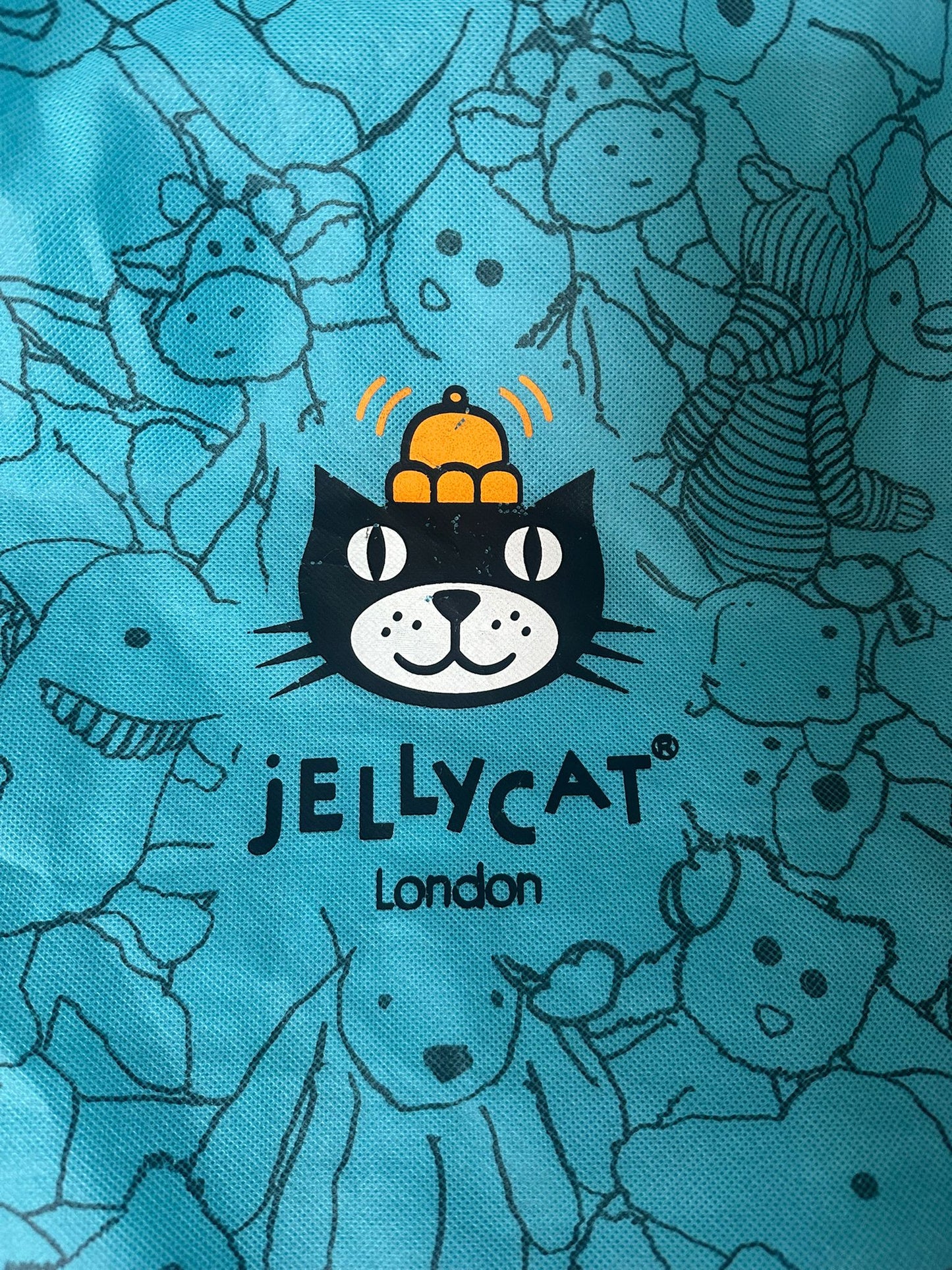 Jellycat Big Smudge Bunny Rabbit Cream with Drawstring Bag