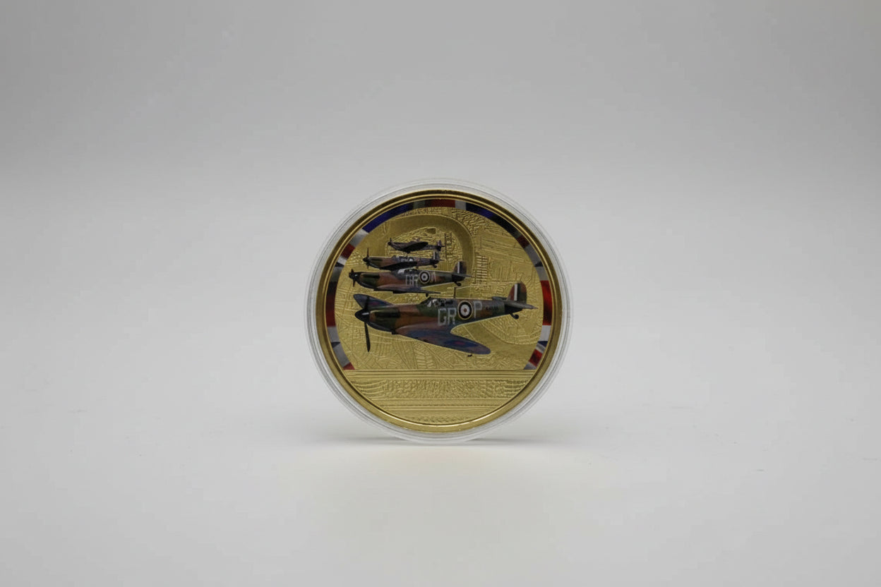 Collection of commemorative coins.