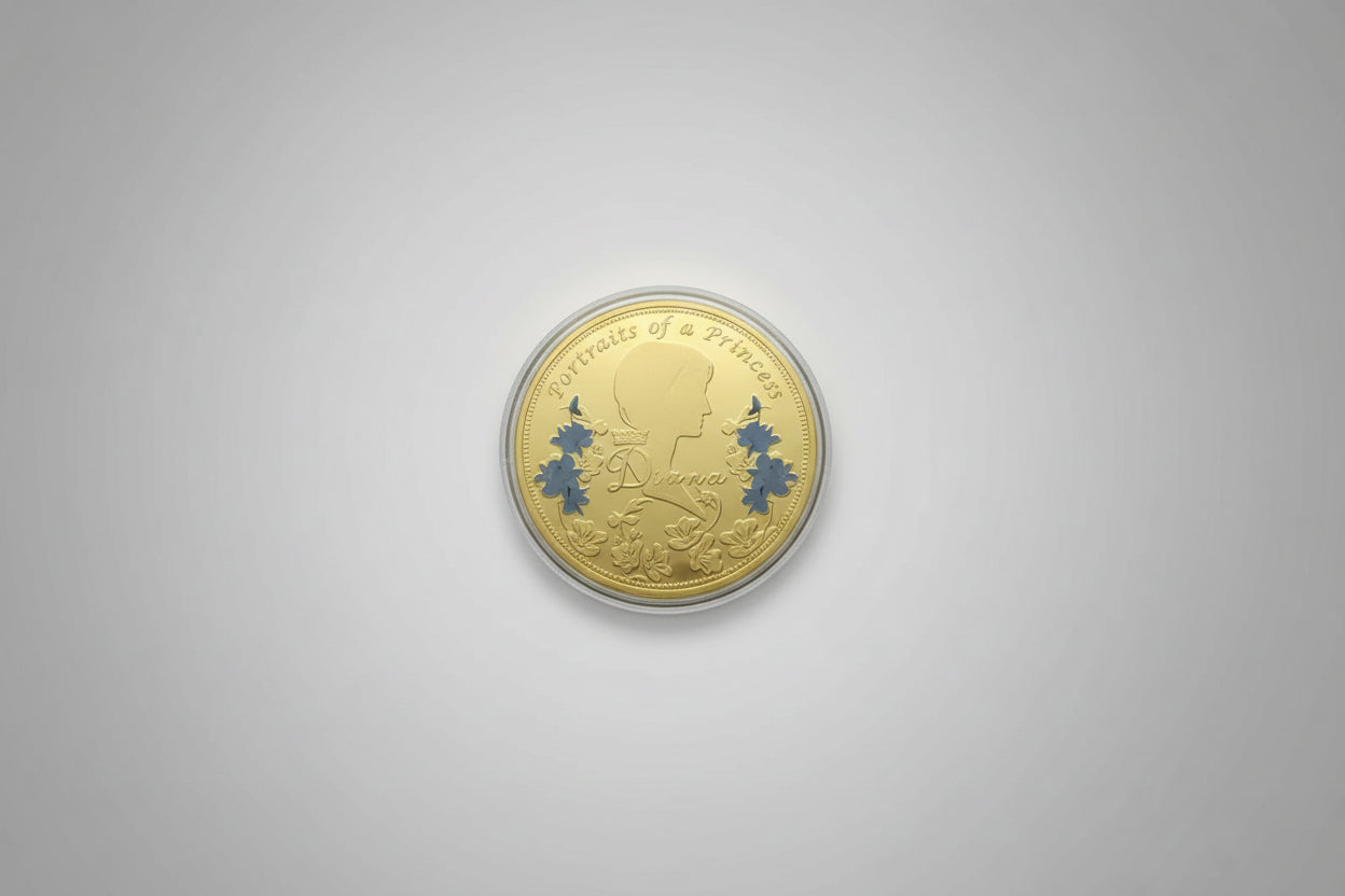 Collection of commemorative coins.