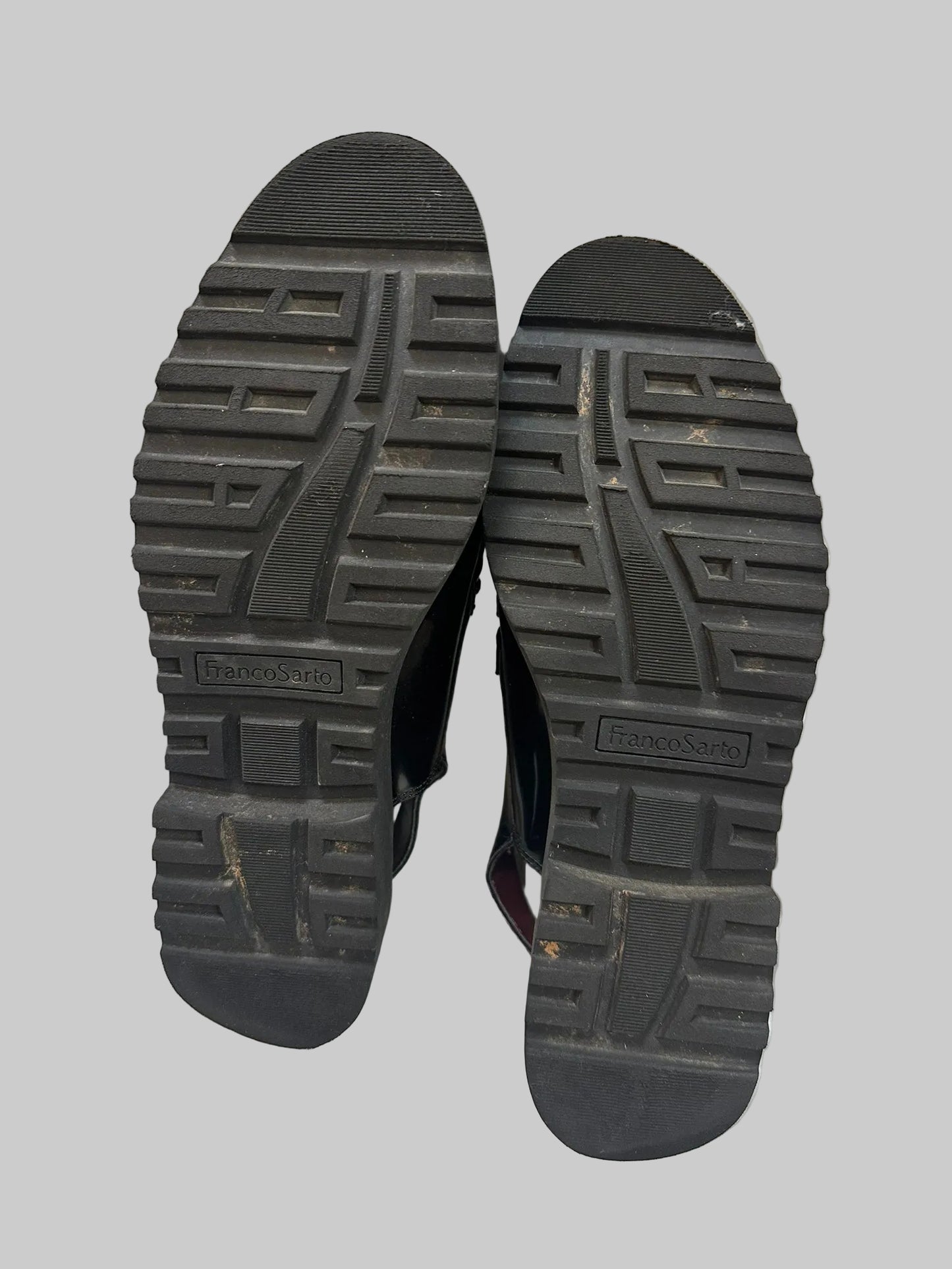 FRANCO SARTO Women's Black Slingback Loafers UK 6.5