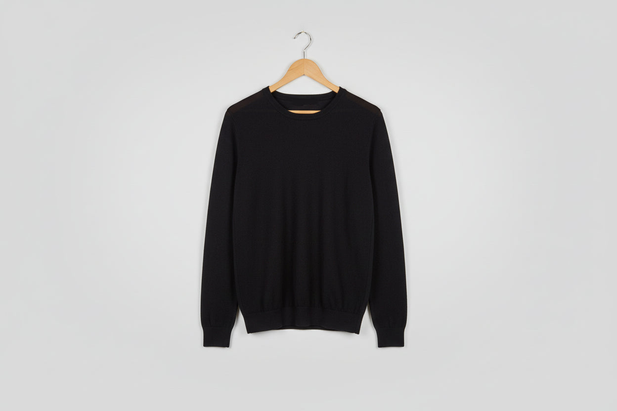 JOHN SMEDLEY Men's Navy Blue Jumper 100% Cashmere Size Large (USED)