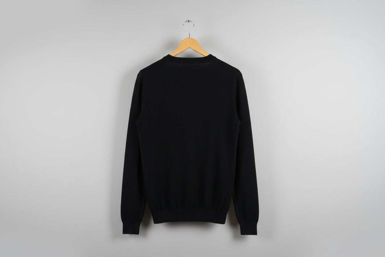 JOHN SMEDLEY Men's Navy Blue Jumper 100% Cashmere Size Large (USED)