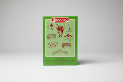 Subbuteo 61219 goal posts and 63000 Liverpool (663) team.