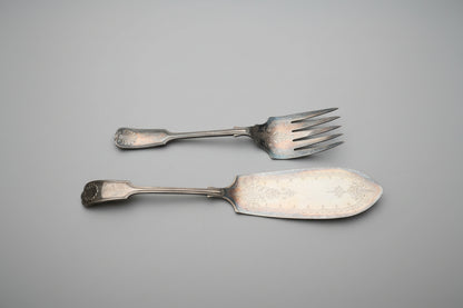 VTG Edwardian Antique Mappin & Webb Princes Serving Set Silver Plated