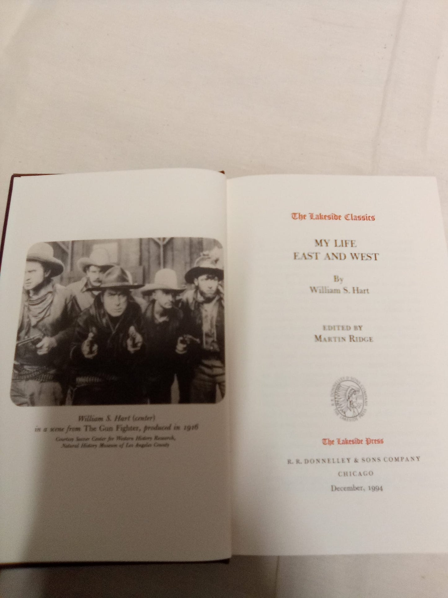 My Life East and West by William S. Hart-1994