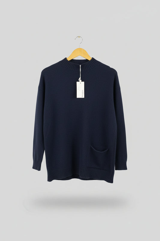 NEW Bartolini 100% Cashmere Navy Jumper (Size XL)