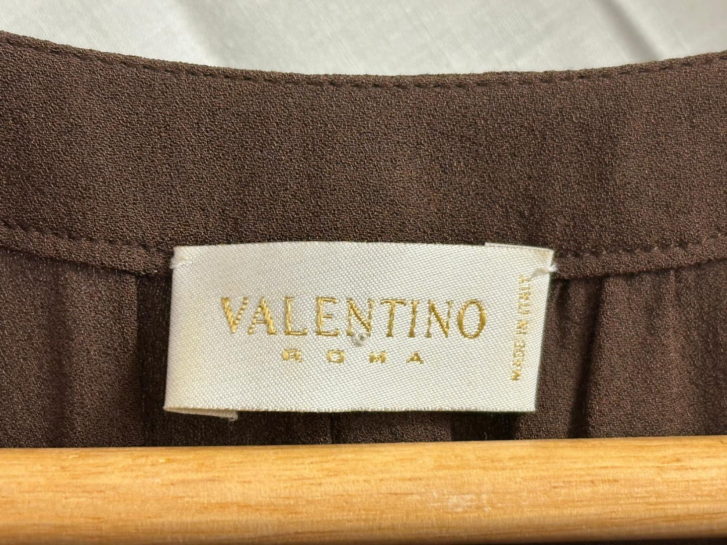 VINTAGE VALENTINO ROMA Brown Dress Size Small