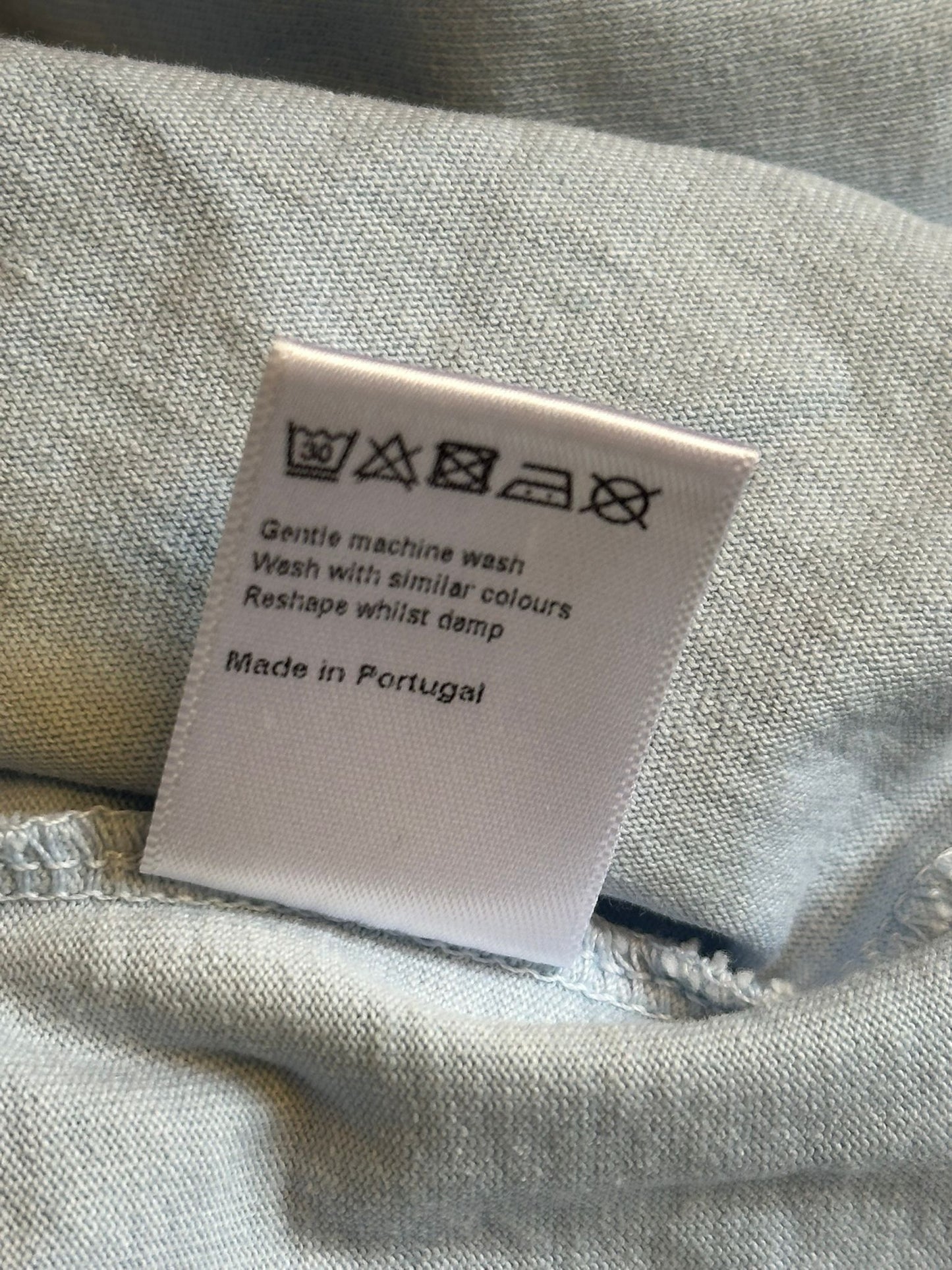 ME + EM Light Blue Long Sleeve Shirt Top 100% Cotton Size UK 10