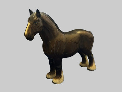 BESWICK HORSE LARGE SHIRE BURNHAM BEAUTY Model 2309 Vintage Pottery Decor