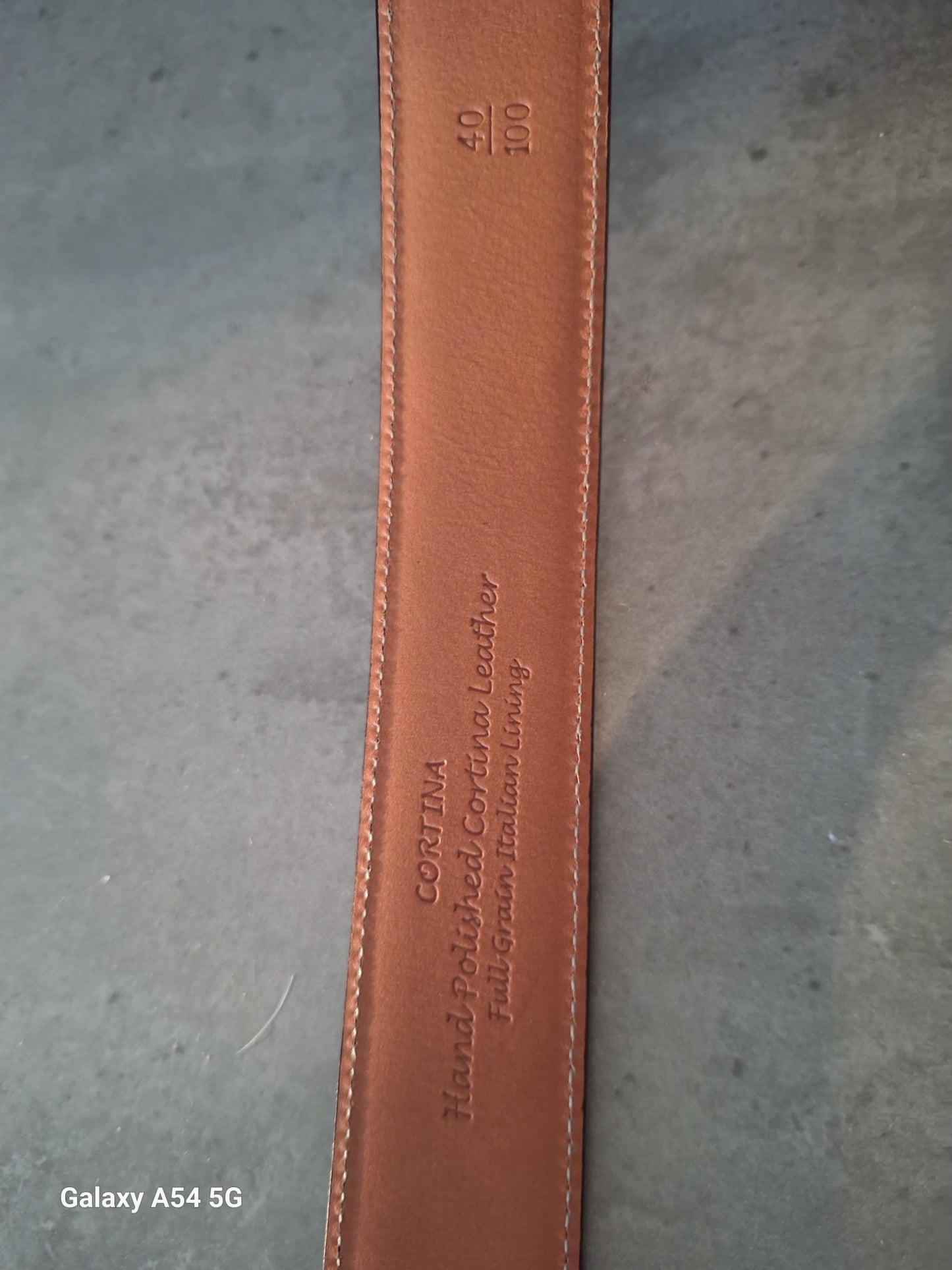 Trafalgar Black Leather Men's Belt In Excellent Condition