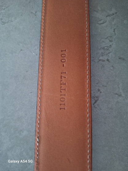 Trafalgar Black Leather Men's Belt In Excellent Condition