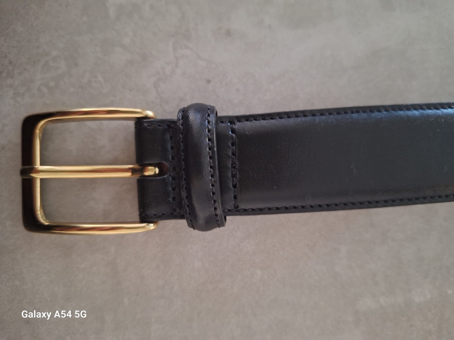 Trafalgar Black Leather Men's Belt In Excellent Condition