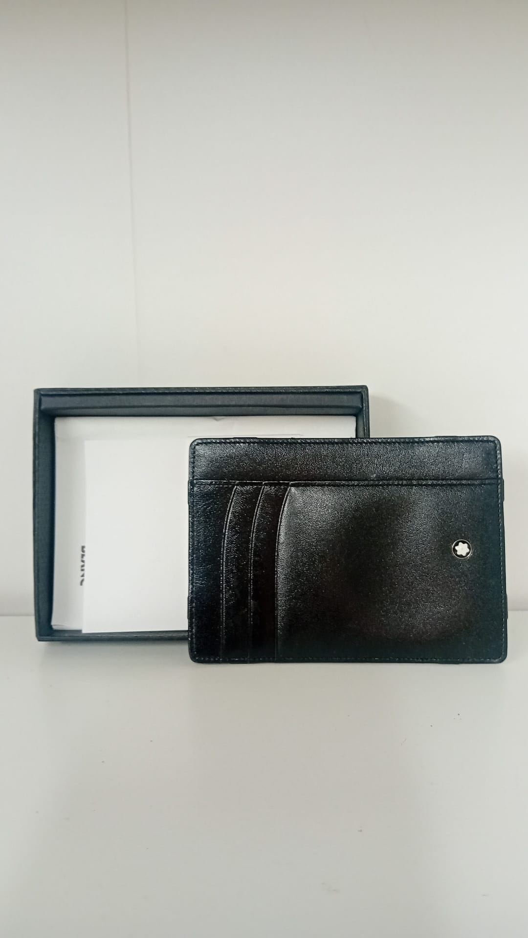 Mont Blanc Card Holder- Black-BRAND NEW STILL IN BOX