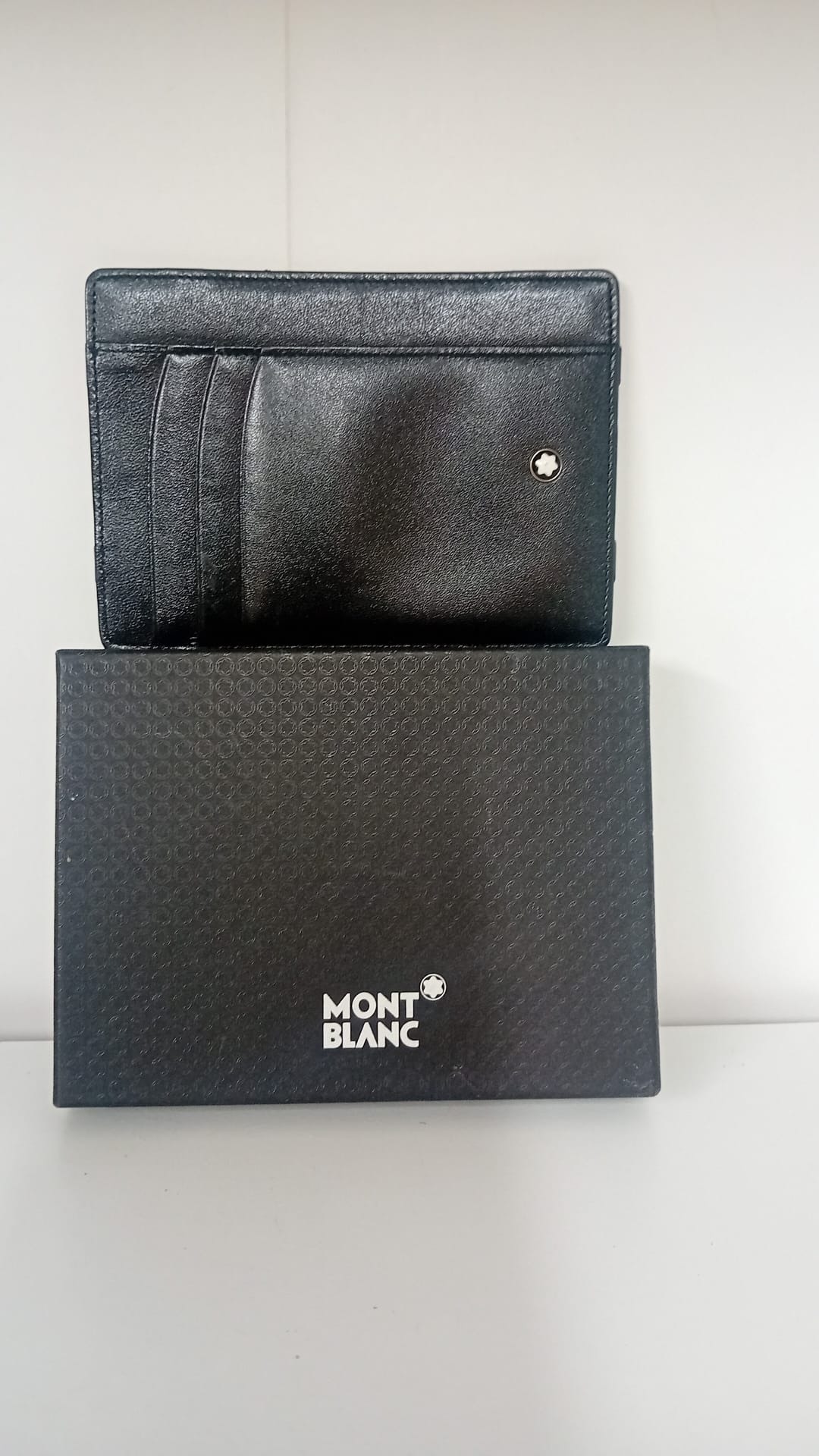Mont Blanc Card Holder- Black-BRAND NEW STILL IN BOX