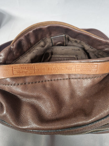 Fossil Brown leather crossbody bag