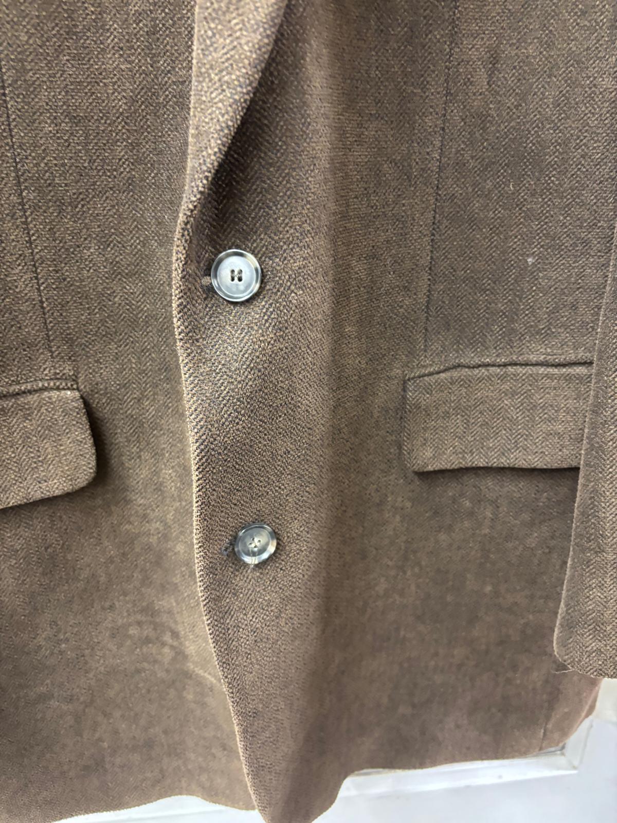 Atelier Torina Blazer Brown Cotton Wool Size 56 / 46R Jacket