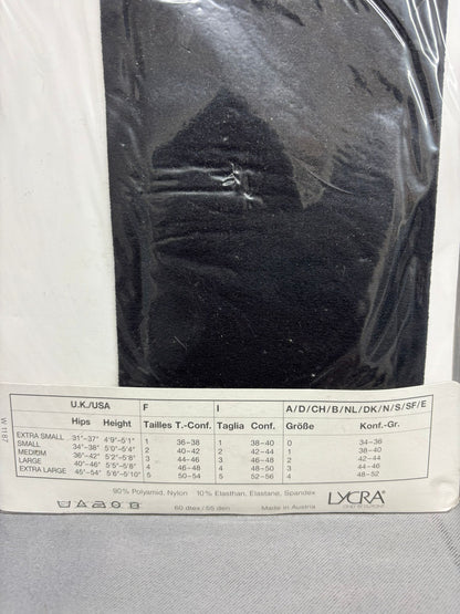 Wolford Velvet De Luxe Black Tights Size Small
