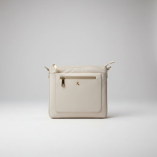 Ashwood Cross Body Leather Bag Cream