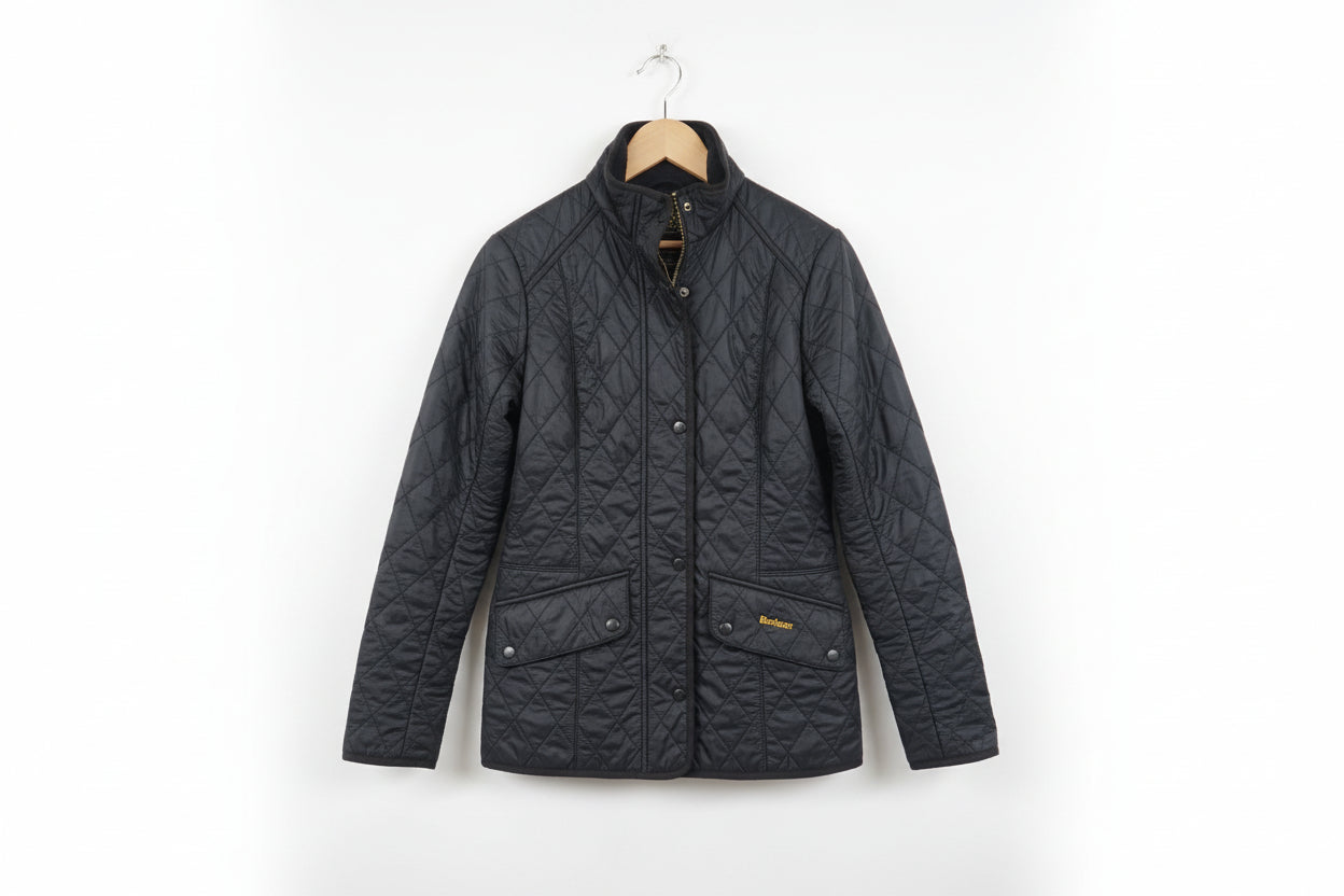 Barbour Cavalry black Polarquilt jacket size 10