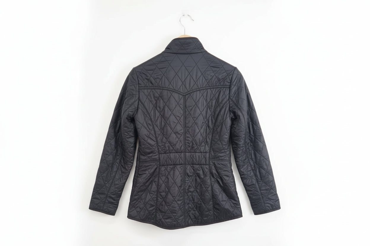 Barbour Cavalry black Polarquilt jacket size 10