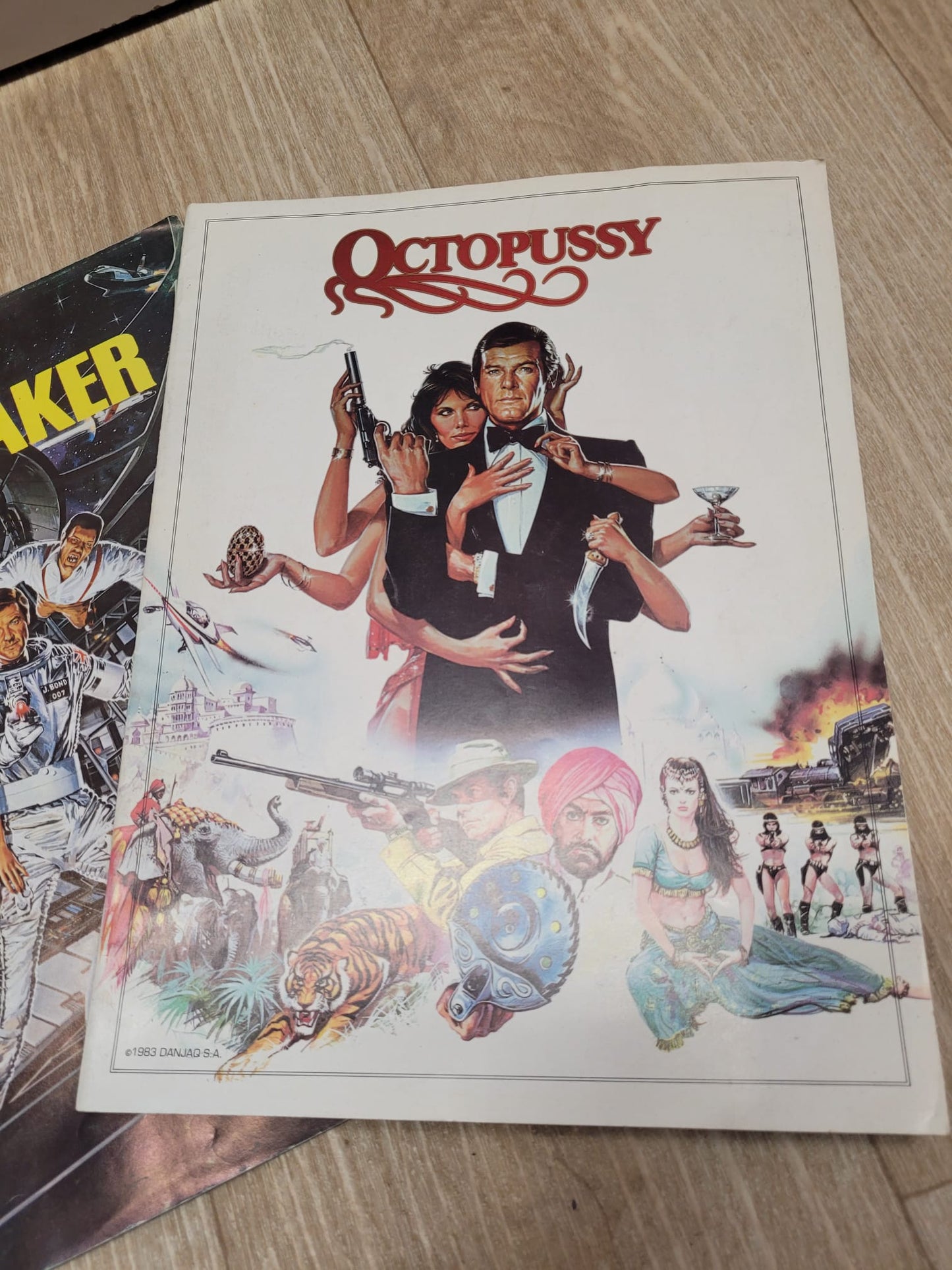 James Bond Movie Souvenir Brochures For Your Eyes Only, Octopussy, Moonraker