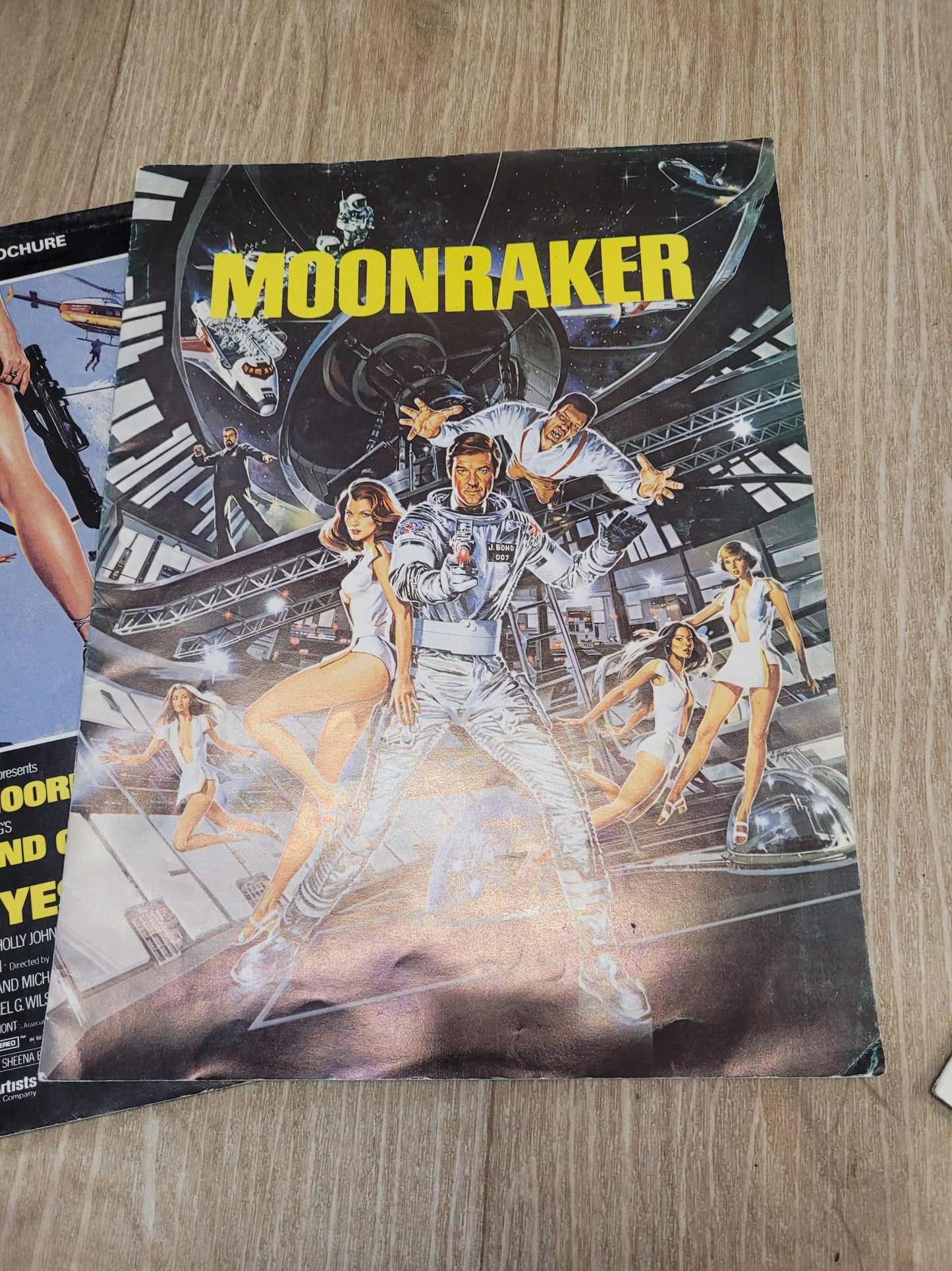 James Bond Movie Souvenir Brochures For Your Eyes Only, Octopussy, Moonraker